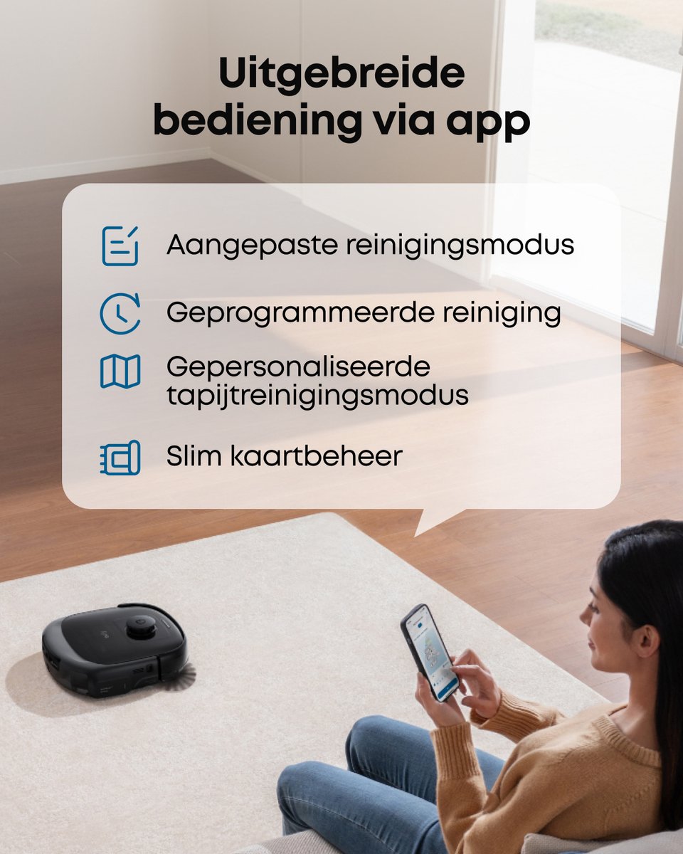 Eufy Omni E25 Hydro Jet Zwart - Afbeelding 5